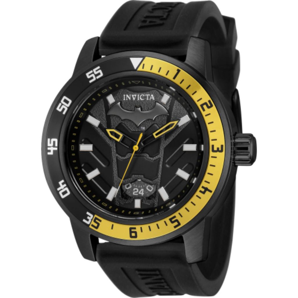 Invicta DC Comics 45mm Quartz Dual Time Silicone Strap Watch ShopHQ