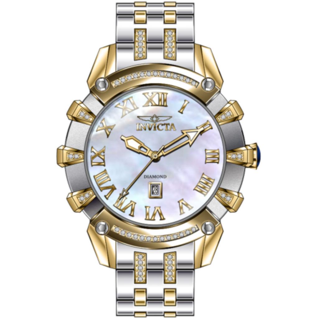 Invicta Women s Angel Quartz Multi Function Mother of Pearl Watch