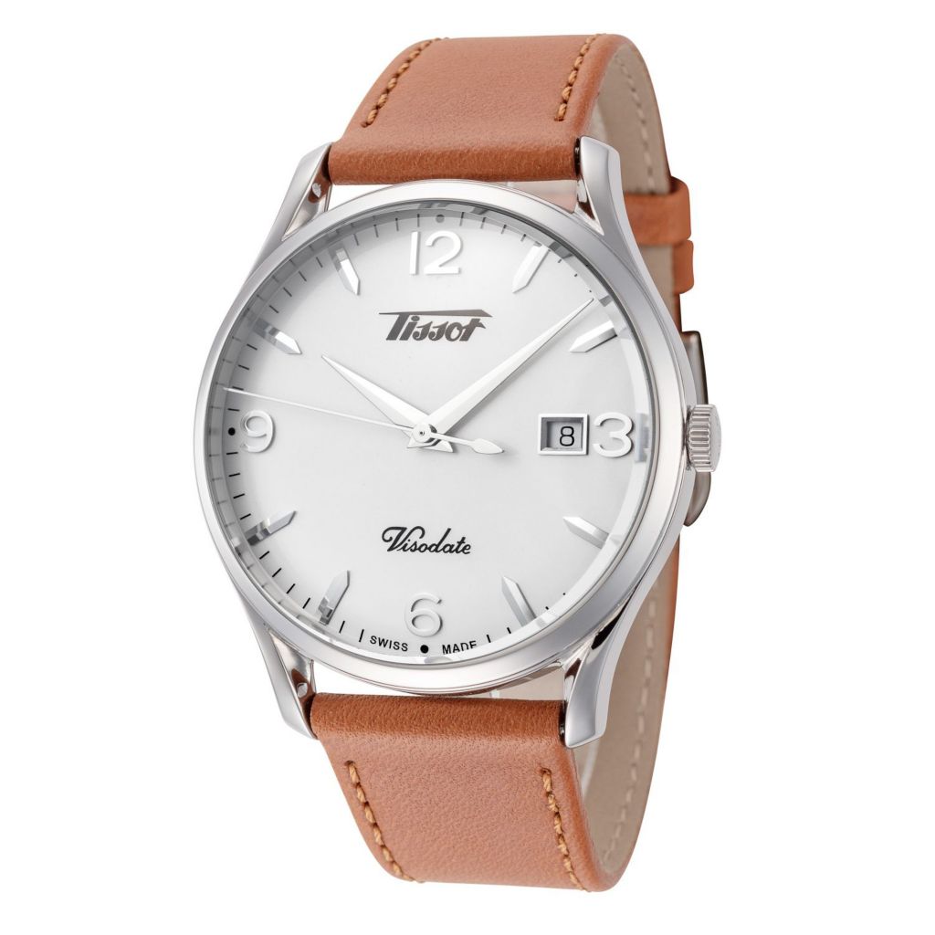 Tissot 40mm Heritage Visodate Swiss Made Quartz Strap Watch