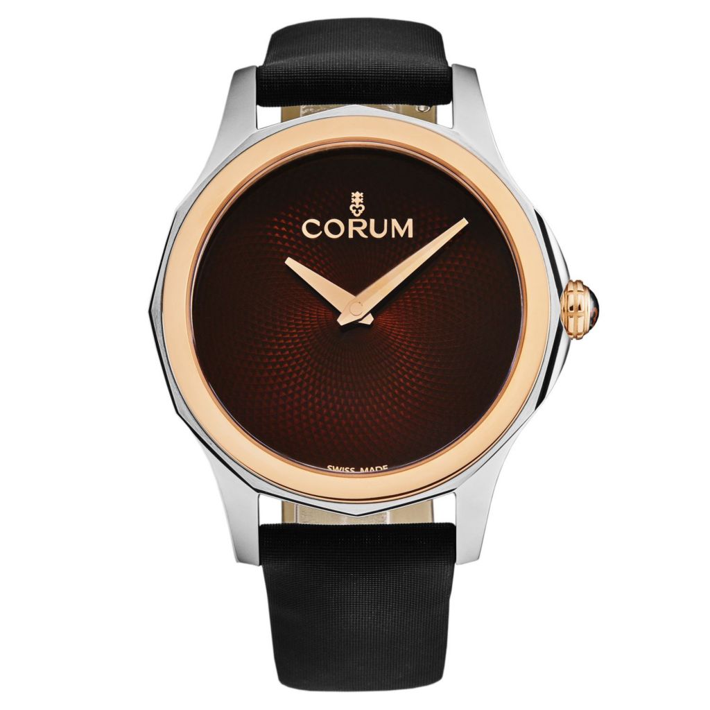 Corum Womens Admiral Cup 18K Rose Gold Ltd Ed Swiss Quartz Satin