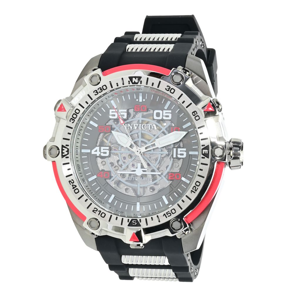 Invicta, Aviator 52mm, Automatic, Skeletonized, Watch w/ Combat DC on sale  at shophq.com - 926-276