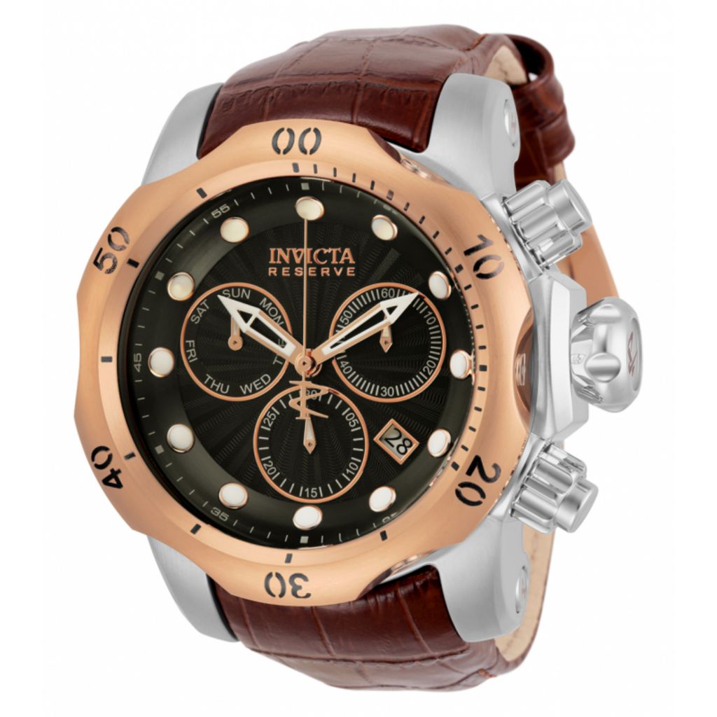 Invicta venom reserve leather band best sale