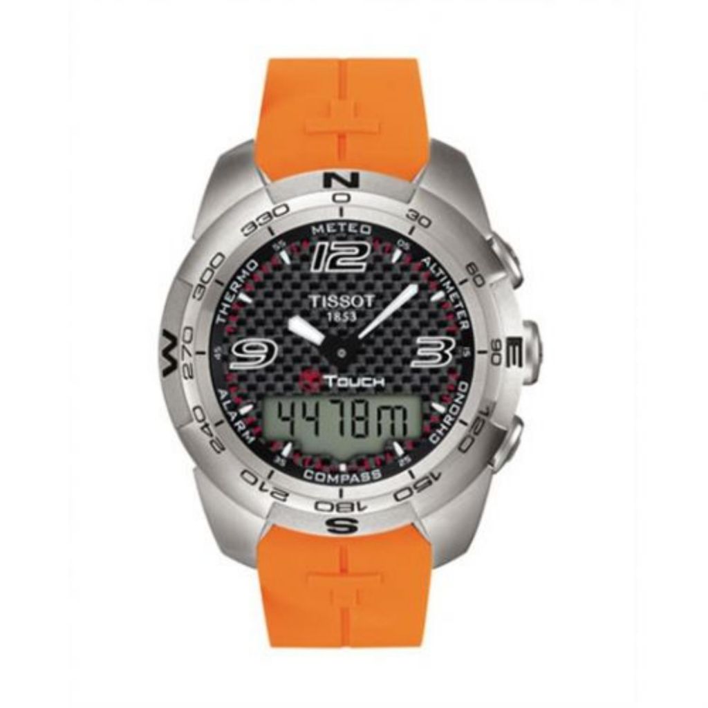 Tissot touch hot sale orange strap