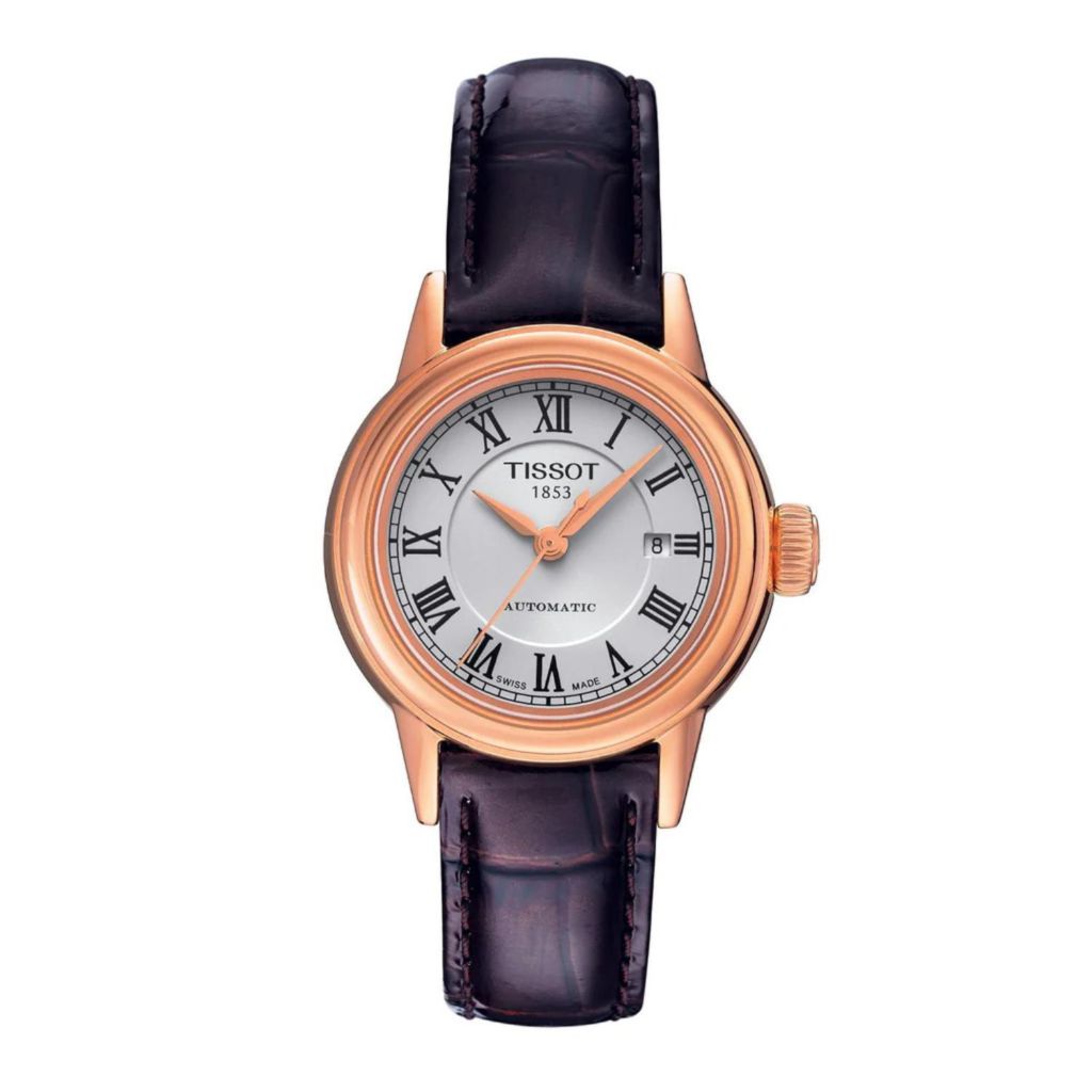 Tissot watch 2025 women's leather strap