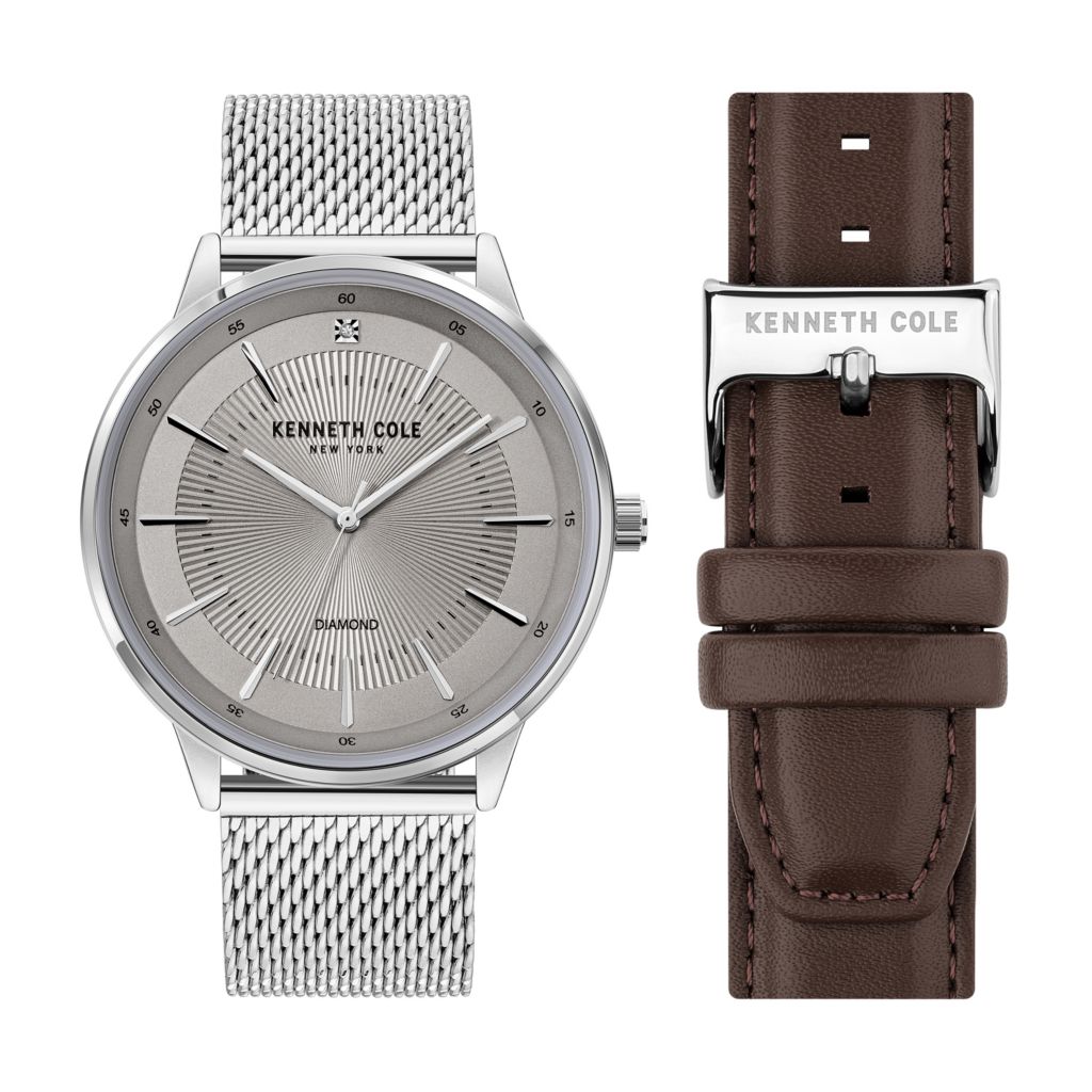 Kenneth Cole New York 45mm Quartz Mesh Bracelet Watch w Strap