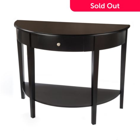 The Bay S Collection Large Half, Semi Circle Hall Table