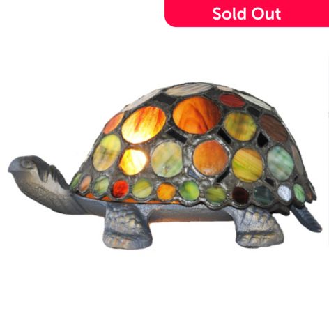 Tiffany Style 3 5 Spotted Turtle, Glass Turtle Lamp
