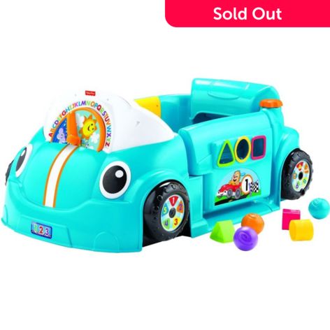 Fisher-Price Laugh & Learn Smart Stages Crawl Around Car Blue 