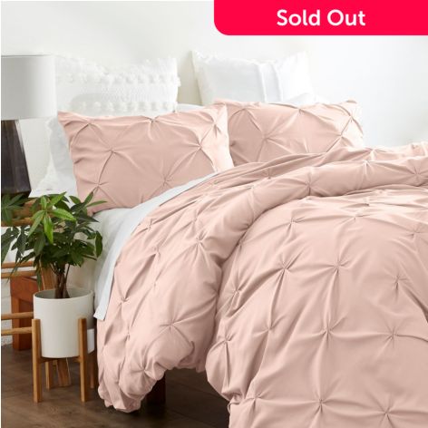 Details about   Comfy Bedding Double-Needle Durable Stitching 3-Piece Pinch Pleat Comforter Set 