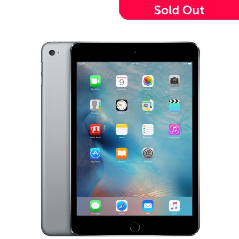 Apple iPad Mini 4 16GB Wi-Fi + Cellular Tablet - Refurbished