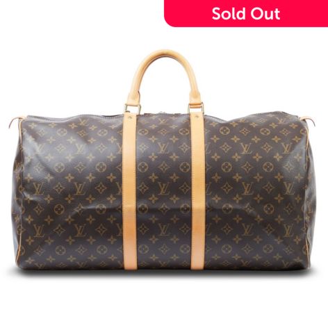 100% Authentic! LOUIS VUITTON Monogram keepall 50 Travel BAG! $2,600