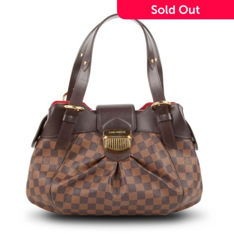 Pre-Owned Louis Vuitton Sistina PM Damier Ebene Shoulder Bag