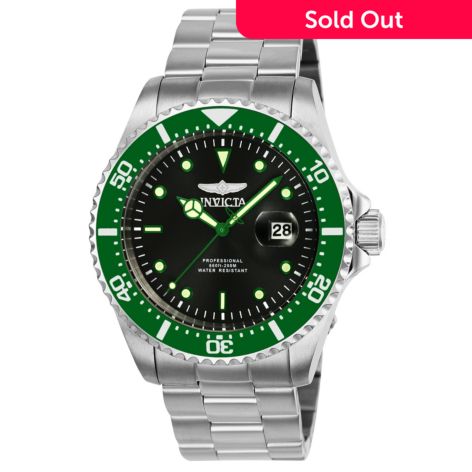 Invicta 43mm Diver PC32A Quartz Date Bracelet Watch (25714) - ShopHQ.com